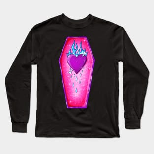 Pastel Goth Love Coffin Heart Long Sleeve T-Shirt